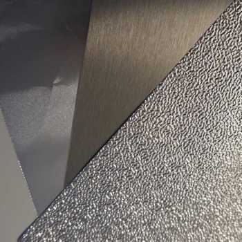 Brushed, embossed and perforated foils